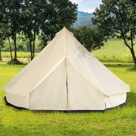 16.5' Large Family Tent 10 Persons Waterproof Teepee Bell Tents Hunting Camp Huge Four Season