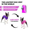 Lightweight Reversible Winter Dog Coat S Size Pink Purple Warm Dog Jacket Water Resistant Windproof Dog Jacket for Small Dogs Comfortable Dog Vest