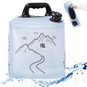 Deiris 4 Gallon Collapsible Water Container, BPA Free Camping Water Storage Containers, Water Storage Jug with Spigot, Leakproof for Camping, Survival