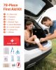 31 Pcs Car Emergency Kit with Medical Emergency First Aid Kit for Vehicles