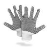 PVC Dotted Gloves Medium, Pack of 12, Single Side Dots, Unisex, Protective Glove