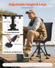 Hunting Chair 360° Swivel Silent Folding Blind Chair Adjustable Legs Seat Cover