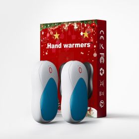 Rechargeable Hand Warmers 2-Pack, Portable Pocket Size, 3 Heat Settings Magnetic, Outdoor Electric Hand Warmers, Hunting, Golfing, Camping, Warm Gift (Color: Blue)