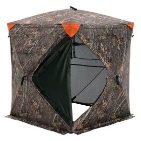 VEVOR Hunting Blind, 270° See Through Ground Blind, 1-2 Person Pop Up Deer Blind for Hunting with Carrying Bag, Portable Resilient Hunting Tent (Product Classification: Perspective Style, Item Size: 55 inch)