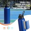 Insulated Water Bottle Stainless Steel with Wide Mouth Lid