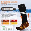 Heated Socks for Men Women Electric Heating Socks with APP Control 5000mAh Battery Rechargeable Thermal Socks Winter Warm Socks for Skiing Hiking Camp