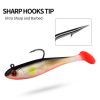 T-Tail False Bait Single Hook Full Swimming Submerged Imitation Soft Lure
